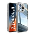 thumbnail image 2 of Allytechgroup iPhone 12 Pro Case, Shockproof Bumper Slim Fit Clear Back Cover with Camera Lens Protector - Anti-Scratch Phone Case for Apple iPhone 12 Pro, Gray, 2 of 7