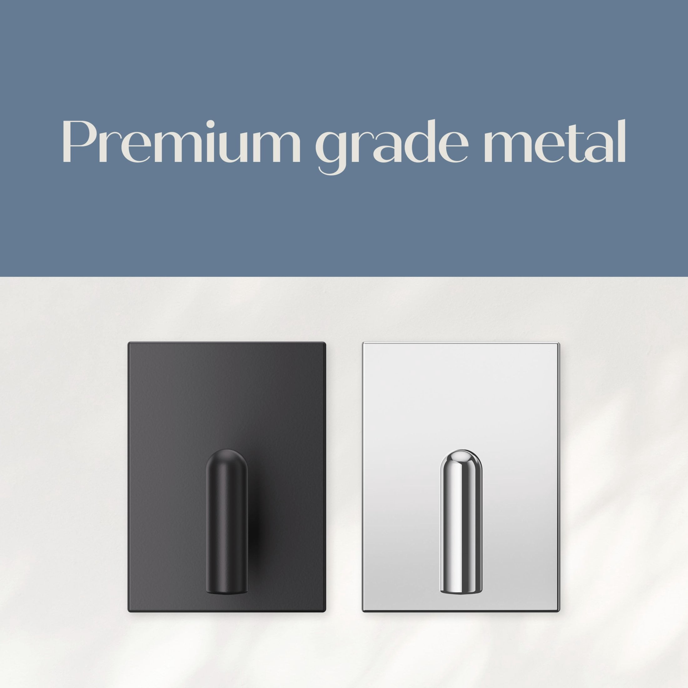 Command Decor Large Metal Bath Towel Hook, Chrome, Holds 5 lbs, 1 Hook, 6 Medium Adhesive Strips