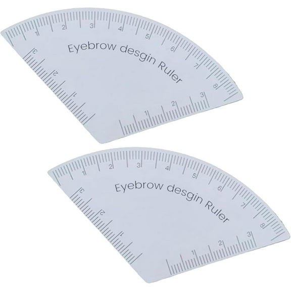 Fast Drawing Eyebrow Design Ruler, Mapping Tool, Shaping Permanent Makeup Drawing Guide Ruler, Reusable Brow Outline Guide (2)