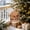 Christmas Gift Bow, variant on Christmas 3D Wooden House Rhinestone Art DIY Kit Relaxing Craft, Pearl Diamond Painting with Santa Snowman for Family Holiday Activity