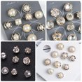 thumbnail image 4 of Qius 20 Pcs Artificial Pearl Lapel Pin Delicate Corsage Cardigan Small Pin Buckle, 4 of 5