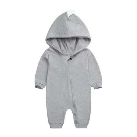 

Baby Boys Girls Jumpsuit Hoodie Jumpsuit Zip Long Sleeve Jumpsuit Warm Clothes Unisex