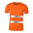 thumbnail image 4 of yuksok High Visibility Reflective T Shirt for Running Construction Warehouse XXL, 4 of 9