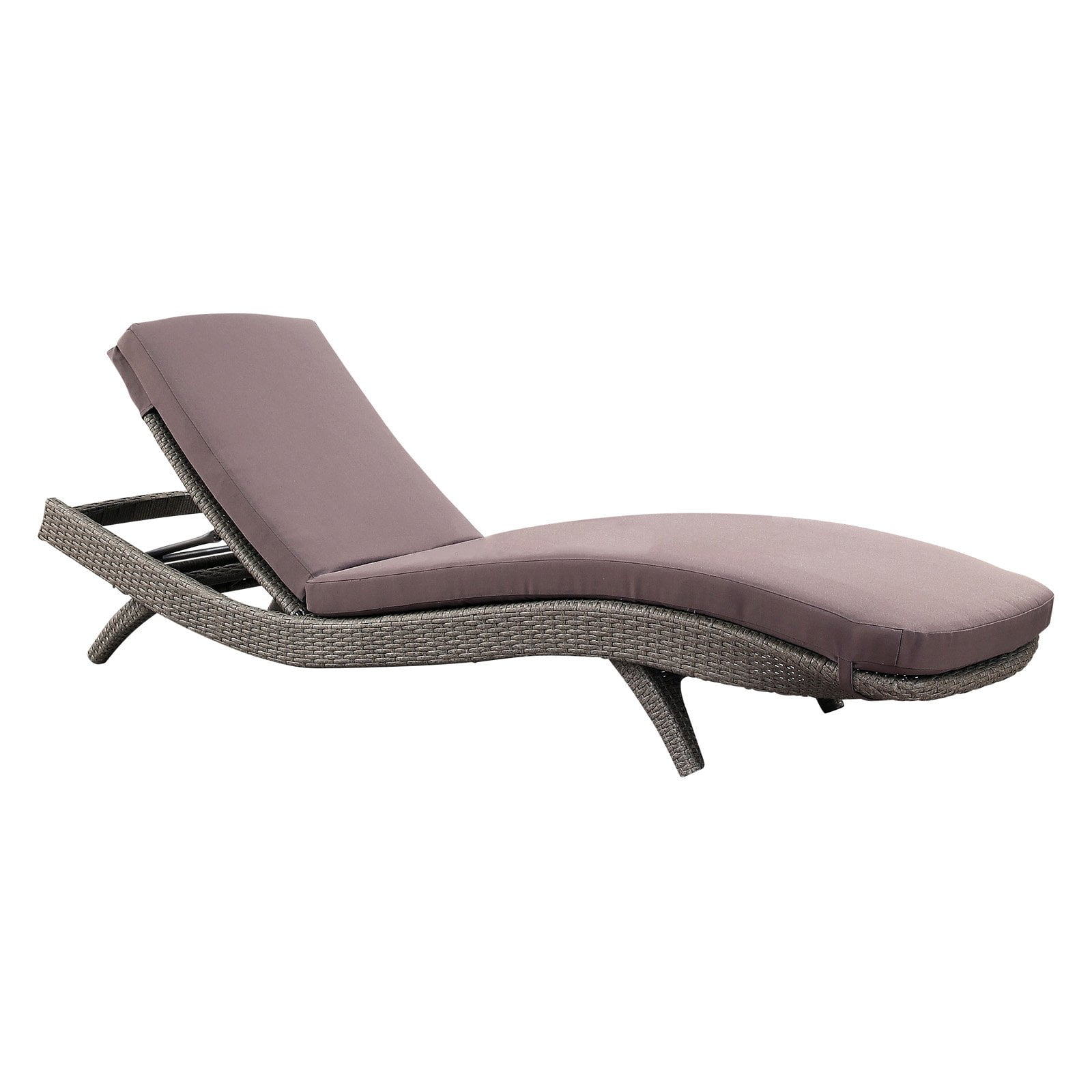 Abbyson Living Milton Wicker Outdoor Adjustable Chaise Lounge with