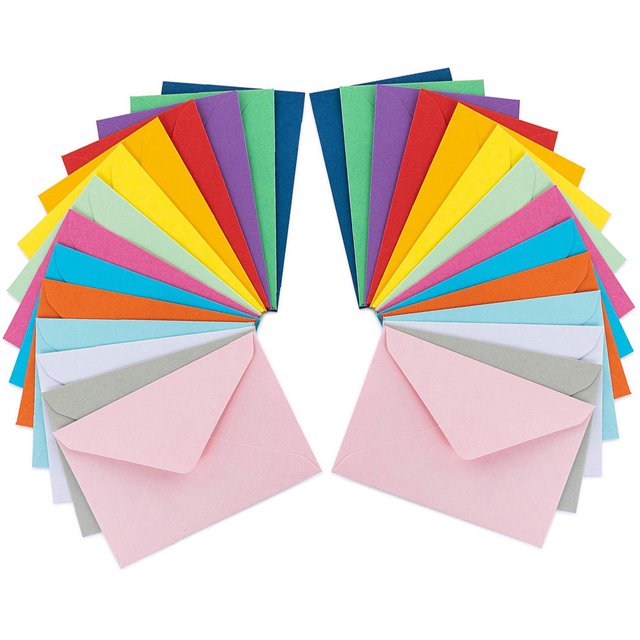 50 tarjetas de bendición, sobres de invitación, sobres de felicitación para fiestas, suministros de regalo