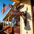 thumbnail image 2 of USA 250th Anniversary Patriotic Eagle Wall Bell – Resin Decorative Chime for 1776-2026 Celebration, Vintage American Liberty Decor for Home & Outdoor, 2 of 7