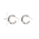 thumbnail image 3 of Pendientes de mujer con diseño que expresa sentimiento y temperamento, pendientes de plata 925 con broche, ideales como regalo., 3 of 8