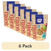 (6 pack) Nutrisnacks Apple and Almond Lite Granola 10.5 oz. Bag Natural, Reduced Sugar