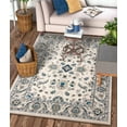 thumbnail image 7 of Well Woven Barton Ivory Sarouk Traditional Oriental Modern Casual 8x11 (7'10'' x 10'6") Area Rug Thick Soft Plush Shed Free, 7 of 7