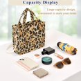 thumbnail image 4 of FORMRS Womens Corduroy Tote Bag Crossbody Shoulder Purse Handbag with Detachable Strap, Brown Floral Leopard Pattern, 4 of 5
