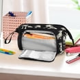 thumbnail image 6 of Nylon Fish Mouth Pencil Case with Large Capacity Zipper Pencil Pouch White Dalmatian Dogs Pencil Bag Organizers, 6 of 7