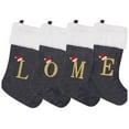 thumbnail image 5 of Tnobhg Christmas Stocking Knitting Snowflake Letter Large Capacity with Hanging Rope Create Atmosphere Candy-filled Stocking, 5 of 7