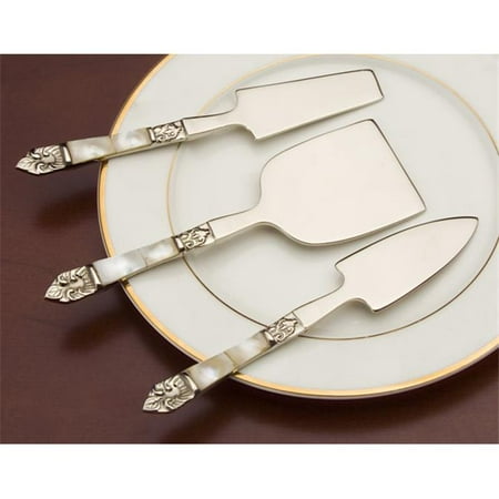 

Godinger 9143 3 Piece Mother of Peal Cheese Set