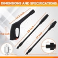 thumbnail image 2 of Beiled High Pressure Water Gun, DC Adjustable Spray Bar, Black, 2 of 7