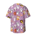 thumbnail image 2 of Xecao offers the Lovely Animals for Men's Casual Short-sleeved Shirt, a button-up collared shirt with a pocket, perfect for beach vacations and yacht travel in the XX-Large size., 2 of 7