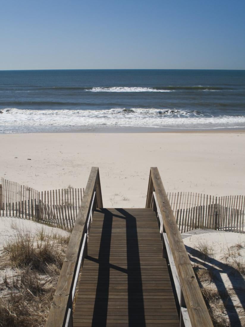 New York, Long Island, the Hamptons, Westhampton Beach, Beach View from