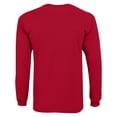 thumbnail image 3 of Youth Champion Scarlet Nebraska Huskers Stacked Logo Long Sleeve Baseball T-Shirt, 3 of 3