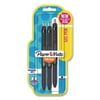 2PK Paper Mate InkJoy Retractable Gel Pen, Medium 0.7 mm, Black Ink/Barrel, 3/Pack (1958171)