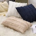 thumbnail image 3 of Bohemian Throw Pillow Cover Cotton Linen Cushion Case Tassel Decorative Pillowcase for Sofa Couch Bed Chair 30x50cm, 3 of 9