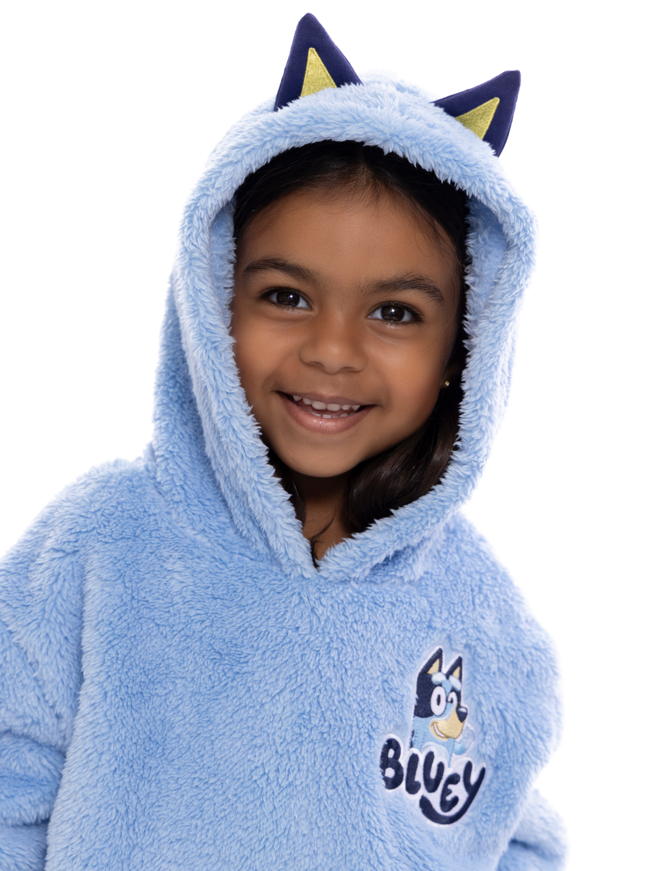 Bluey Toddler Girls Plush Cosplay Hoodie, Sizes 12M-5T