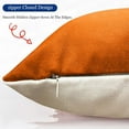 thumbnail image 3 of Decorative Throw Pillow Covers 18x18 Inch Orange Pillow Covers for Couch Sofa Living Room Bedroom car,Farmhouse Outdoor Throw Pillow Cover,Modern Geometric Linen Square Throw Pillow Case Set of 4, 3 of 6