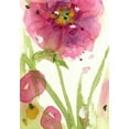 thumbnail image 2 of Derman, Dawn 24x32 Gold Ornate Wood Framed with Double Matting Museum Art Print Titled - Pink Wildflower, 2 of 4