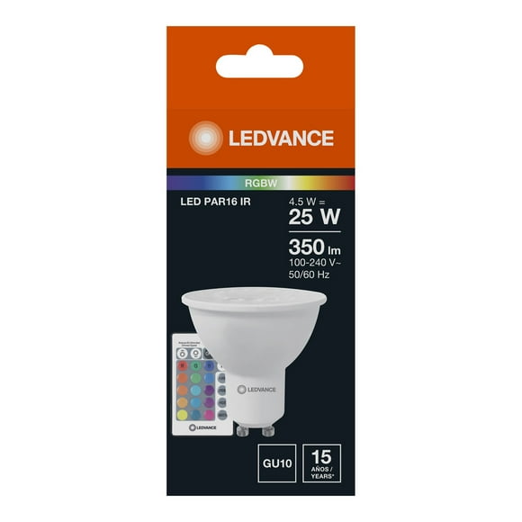 Foco Led Par16 Multicolor 4.5w 350lm Gu1