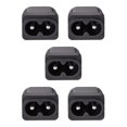 thumbnail image 1 of Unique Bargains Panel Mount Plug Adapter 250V AC 2.5A C8 2 Pins Inlet Module Plug Straight 5pcs, 1 of 3