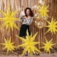 thumbnail image 5 of Globos globo estrellado de 14 puntas dorados LAIAMER de 22" - Paquete de 6, 5 of 7