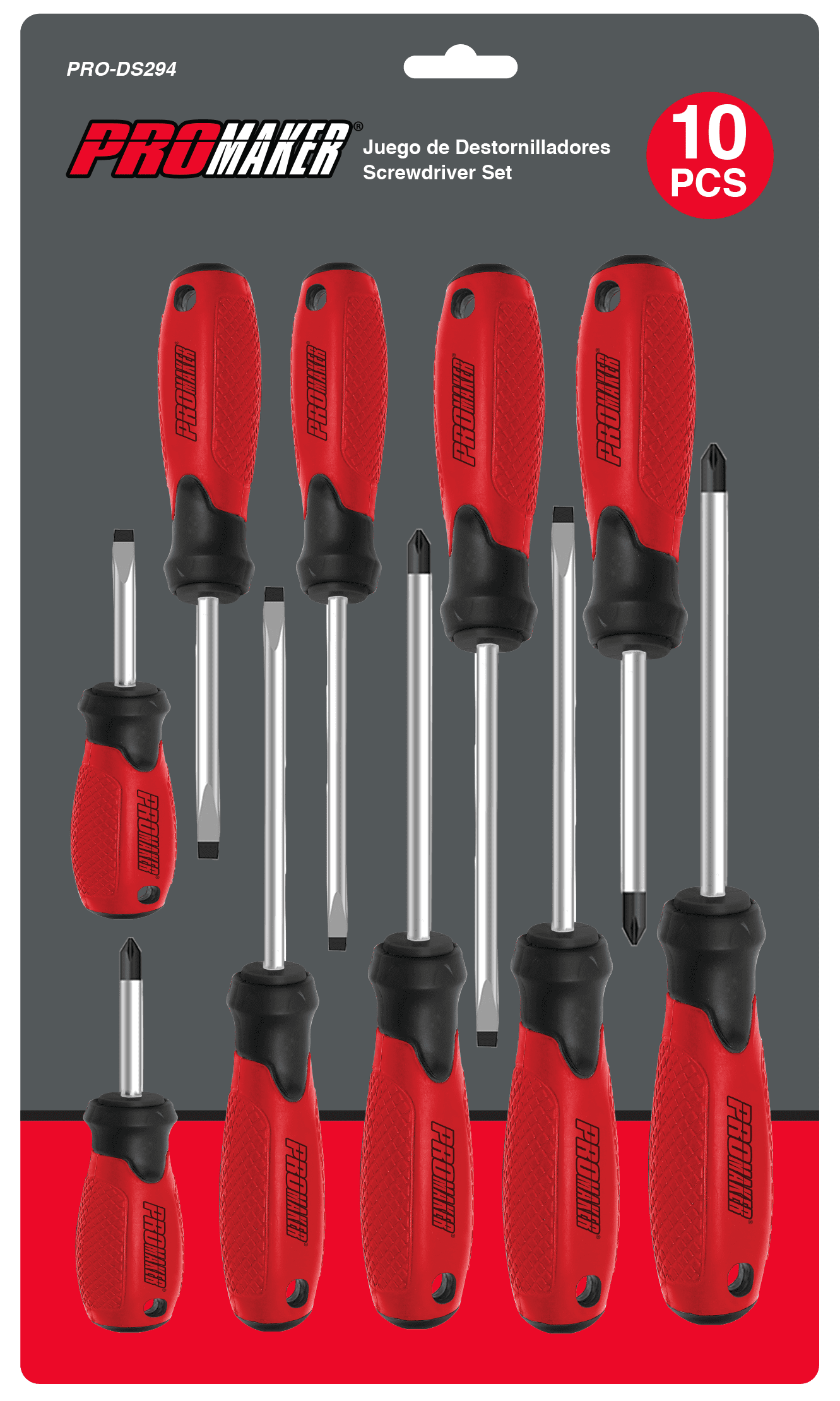10 Piece Screwdriver Set Promaker PRODS294
