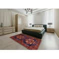thumbnail image 4 of Ahgly Company Indoor Square Traditional Red Persian Area Rugs, 7' Square, 4 of 6