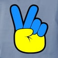 thumbnail image 3 of CafePress - Ukrainian Flag Peace Sign Ukraine Native H T Shirt - Womens Comfort Colors® Shirt, 3 of 4