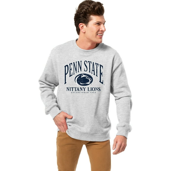 Men's League Collegiate Wear Heather Gray Penn State Nittany Lions Essentials 2.0 Fleece Pullover Sweatshirt
