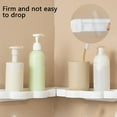 thumbnail image 4 of OAVQHLG3B Shelves Shower Shelf Corner Shelves Wall Storage Display Organizer For Bathroom Kitchen Bedroom Living Room Corner Shelf Kitchen Multifunctional Non-perfora, 4 of 7