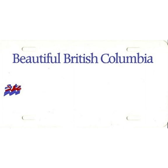 Design it Yourself British Columbia Plate. Free Personalization on Plate