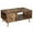 Brown, variant on WoofPaw Wooden Retro Coffee Table With Open Storage Shelf Large Tabletop Slanted Feet Multifunctional Cocktail Table Or An Accent Table In Your Living Room Entertainment Room Home Office,White