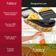 thumbnail image 3 of Picadora de verduras Fullstar 6 en 1 con recipiente, blanco/negro, 3 of 7