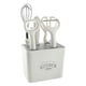 thumbnail image 5 of Juego de utensilios de cocina con soporte | Kit de 5 piezas: tijeras, cuchillo para pelar, batidor, abrebotellas y pelador | Utensilios de cocina ergonómicos de acero inoxidable, 5 of 6