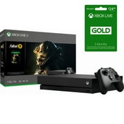 Microsoft Xbox One X 1 TB Fallout 76 Bundle with Live 3 Month Gold Membership