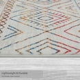 thumbnail image 4 of Washable Skid-Resistant Runner Rug Geometric Multi 24" x 96", 4 of 9