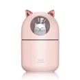 thumbnail image 1 of Cat Humidifier Cool Mist Humidifier for Home,Cute Cat Night Light for Bedroom Essential Pure Air for Baby Room,Easy Clean Quiet Operation Automatic Shut-off 300ML (Pink), 1 of 9