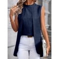 thumbnail image 5 of Womens Business Casual Tank Top Summer Sleeveless Outfits 2025 Spring Trendy Dressy Work Shirts Dark Blue L, 5 of 8