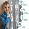 thumbnail image 3 of Blackout Kids Curtains,Gray Christmas Tree Pattern Childrens Insulated Curtains Set Of 2,Bedroom Essentials,Toddler Room Decor 42"x63", 3 of 5