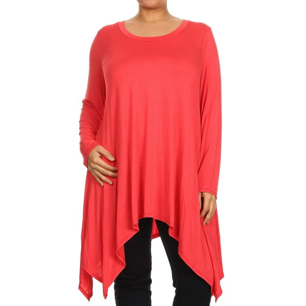 walmart tunic tops plus size
