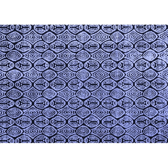 Ahgly Company Indoor Rectangle Abstract Blue Modern Area Rugs, 8' x 12'