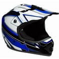 thumbnail image 3 of Youth Off-Road Dirt Bike Helmet – Blue  Medium Size  DOT Approved  Ventilated with Washable Liner, 3 of 6