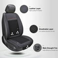 thumbnail image 7 of iMeshbean Car Seat Ventilation Mat Summer 3 Fans Single Cold Pad Multi-Function Cooling Pad Car Cushions Cool Down Ventilated Seat Cushion In Summer Fan Cool Seat Cushion, 7 of 7