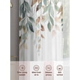 thumbnail image 6 of Retro Farmhouse Sheer Curtains 84 Inches Long 2 Panels Style Plants Green Leaves Light Filtering Semi Sheer Window Curtains Drapes for Bedroom Living Room 52"x84"x2, 6 of 7