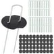 thumbnail image 1 of Plateados Para Piso En Forma De U De 8 Pulgadas Con Junta Son Adecuados Para Fijar Varias Cubiertas Protectoras De Jardinería De Cubiertas A Prueba De Insectos Cubiertas De Invernadero 50 Clavos Eigraketly HA022128-00, 1 of 7