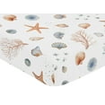 thumbnail image 5 of Sweet Jojo Designs Seashells Multicolor Fitted Crib Sheet, 5 of 6